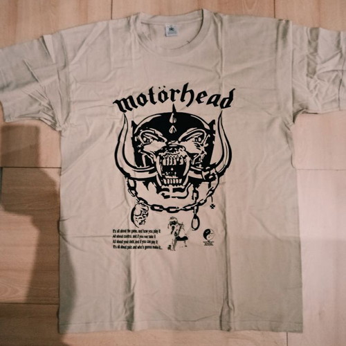 Motorhead fashion t-shirt new, 100% cotton, size XXL, beige