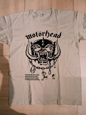 Motorhead fashion t-shirt new, 100% cotton, size XXL, beige