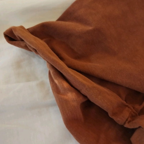 Bershka t-shirt used, size Medium, brown and purple