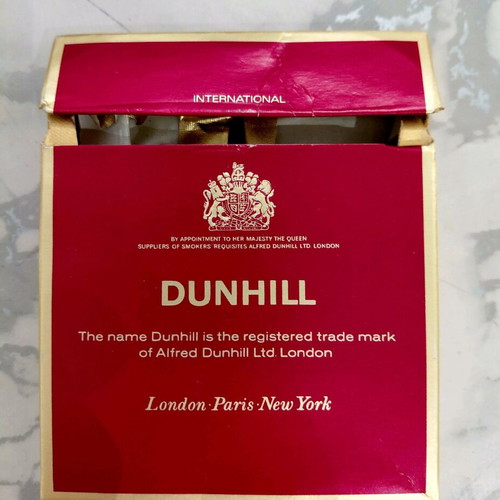 Dunhill cigarette paper box used, vintage 1970s