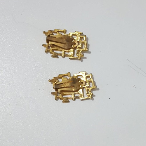 Antique earrings 3.5cm like new, gold color