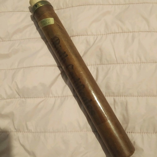 Wooden document holder like new with brass details