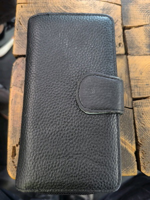 Vera Pelle women's wallet used, leather, black