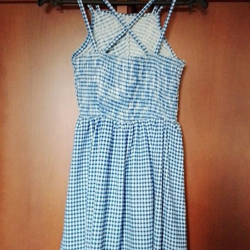Zara dress for girls size 152, white and blue