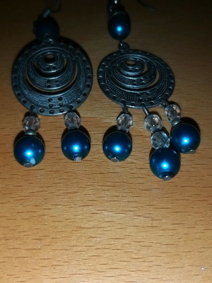 Earrings hanging