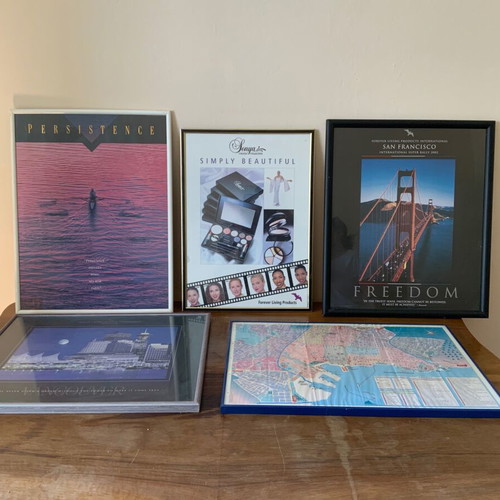 Art prints used, pack of 5 large size 90s posters