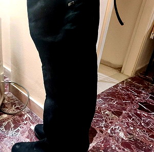 Μπότα καστόρινη over the knee εφαρμοστη στο ποδι Νο40