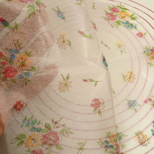 Transparent collectible napkin like silk, vintage 1960s, new