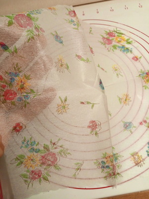 Transparent collectible napkin like silk, vintage 1960s, new