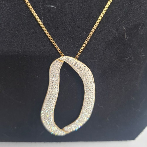 Vintage Swarovski pendant and chain used