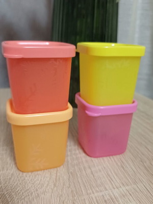 Tupperware set of 4 freezer containers 80ml new