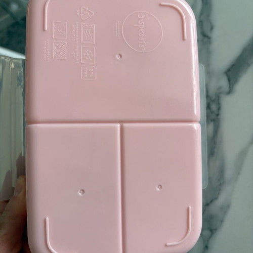 3 Sprouts Plastic Kids Food Container Pink New