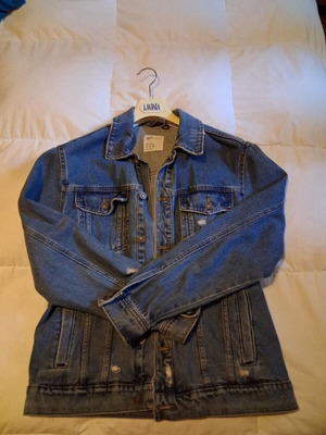 Bershka unisex denim jacket, blue, size M