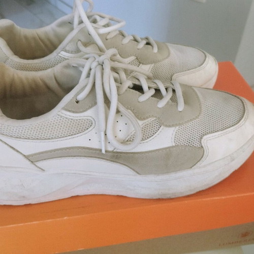 Lumberjack sneakers used, size 40, white and beige