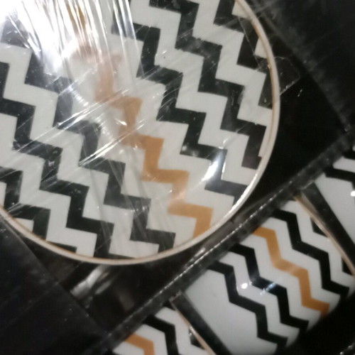 Greek coffee cup set and saucers new, set of 6