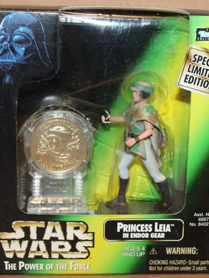 Kenner Star Wars Princess Leia in Endor Gear 9 cm new
