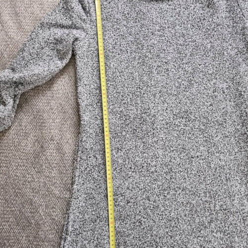Grey Shein long-sleeve sweater with split hem, new, size S
