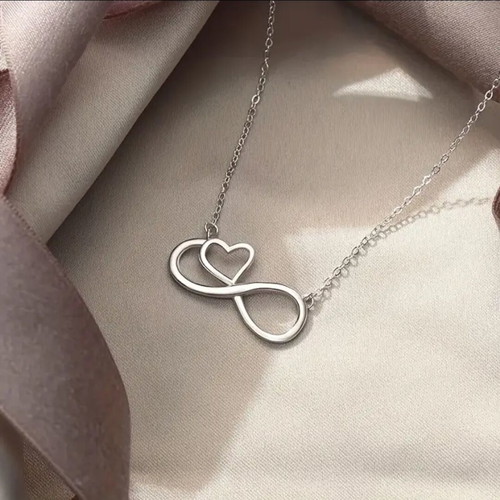 Minimal necklace new stainless steel 316L silver