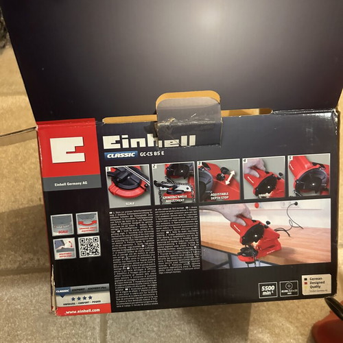 Einhell GC CS 85 E Chainsaw Sharpening Device like new