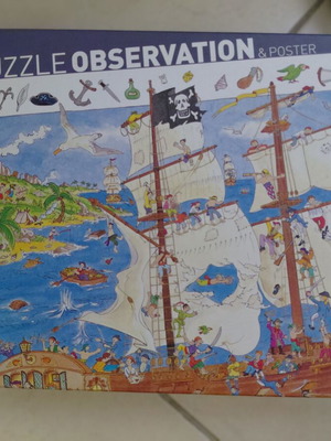 Djeco Pirates Puzzle 100 pieces like new