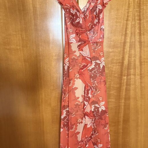 Ciel Concept Dress new, cross back with zipper, orange