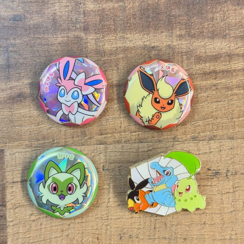Pokémon Pins and Brooches Set Eeveelutions and Starters like new