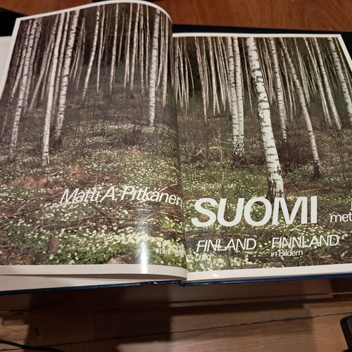 Suomi Finland i bild photo album like new, trilingual