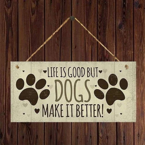Wooden pet craft elements new, set with sign, 24 dogs and 50 bones