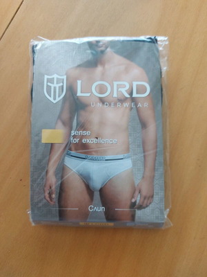 Lord men's brief size L new black