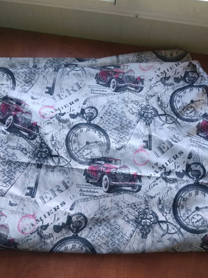 Curtain used length 2.05cm width 2.97cm