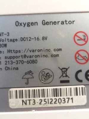Portable oxygen device