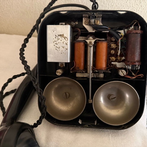 Siemens iron telephone 1930 used, functional