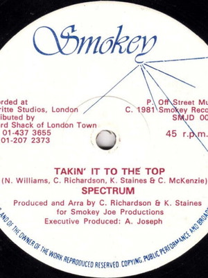 Spectrum Takin' It To The Top vinyl record used, electronic