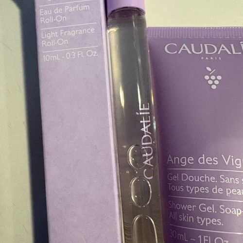 Caudalie Ange De Vignes set new with shower gel and roll on perfume