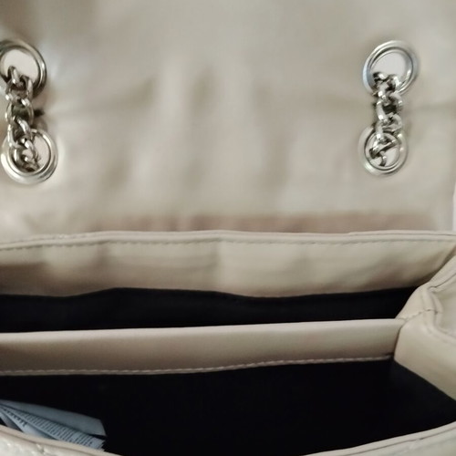 Parfois shoulder bag like new, beige nude with chain strap