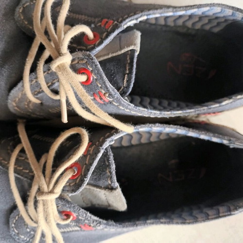 Zen men's casual suede shoes size 43 like new, blue and gray