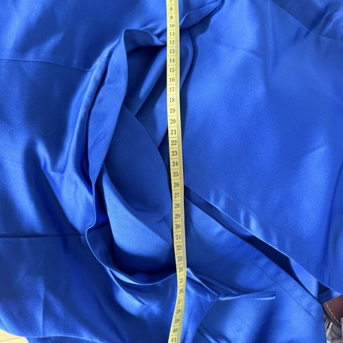 Philemon Haute Couture Satin Long Dress like new, blue, size S