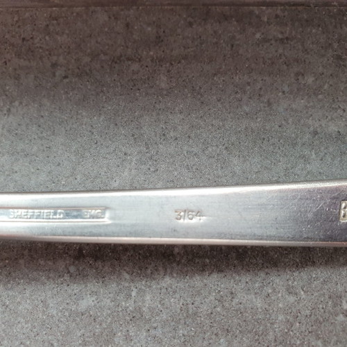 Collectible airline company spoons and knife used
