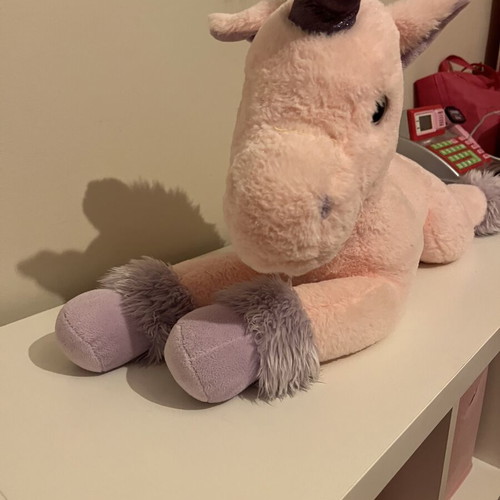 Unicorn plush large 70x40cm by Keel Toys used, excellent condition