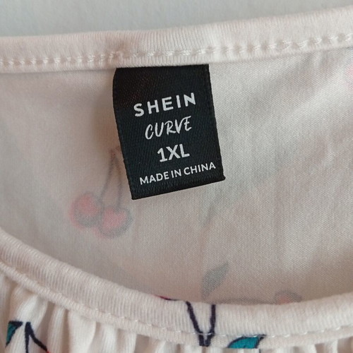 Shein white adjustable strap tank top, new, size 1XL
