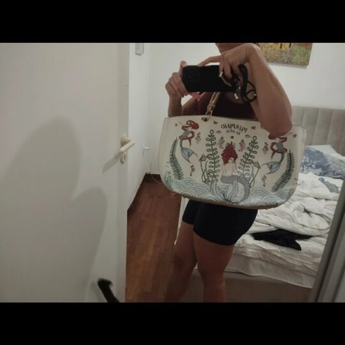 Doca shoulder bag like new, multicolor, spacious