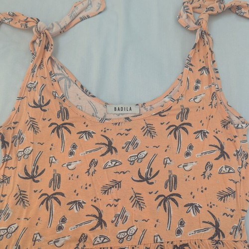 Badila Summer Sundress with Tropical Print like new, size M