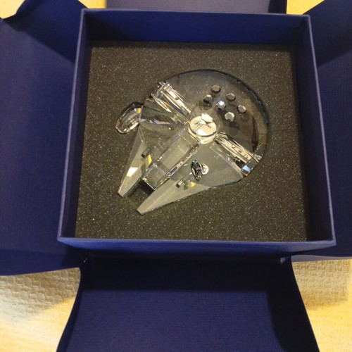 Millennium Falcon Star Wars collectible new in box with stand