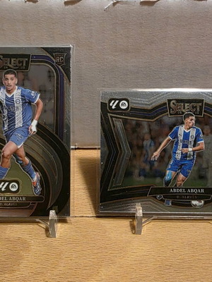 Abdel Abqar rookie cards like new, Panini Prizm and Select La Liga 2024-25