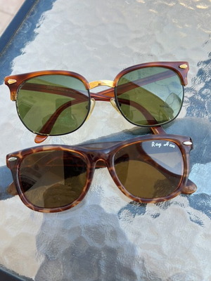 Sunglasses used, set of 2, brown
