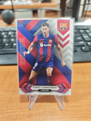 Robert Lewandowski Blaugrana FC Barcelona Card new