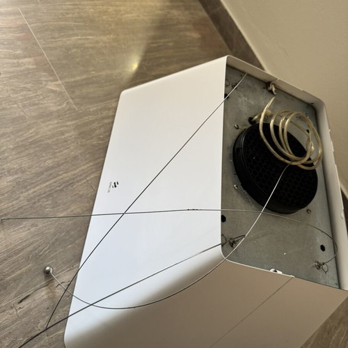 Elica Ikona Light White Island Cooker Hood 60cm used