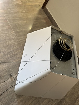 Elica Ikona Light White Island Cooker Hood 60cm used