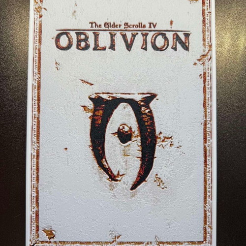 3D embossed image Elder Scrolls IV Oblivion new