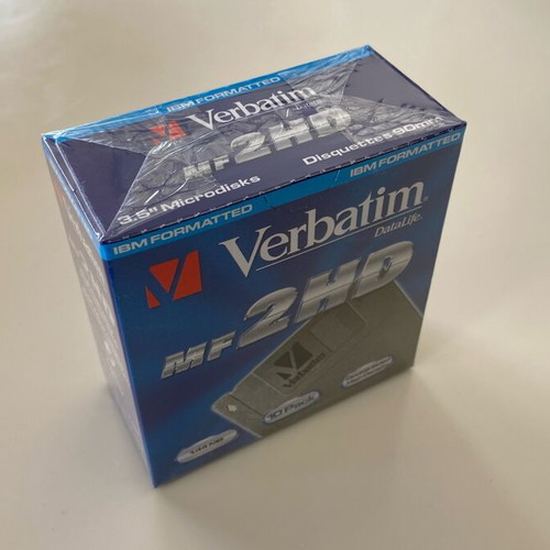Verbatim HD 3.5” Floppy Disks sealed, new, pack of 10